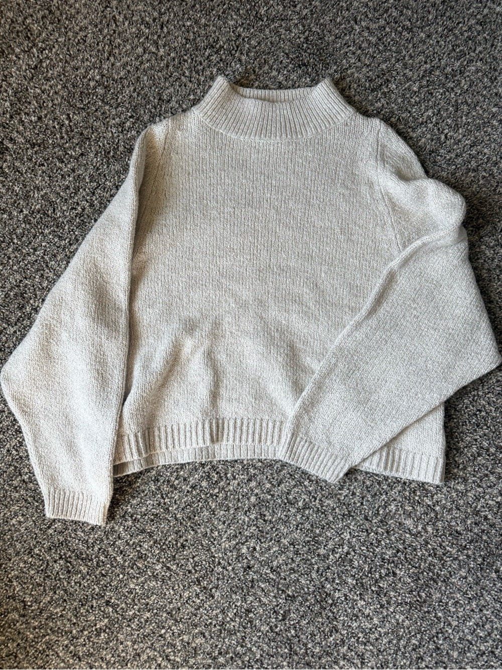 Old Navy Cream Mockneck Sweater